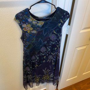 NWT Desigual Floral Shift Dress